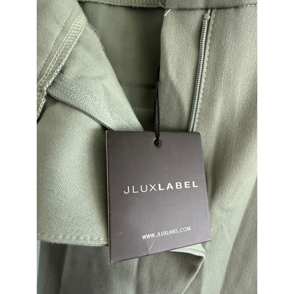 JLUXLABEL Sage Green High Waisted Wide Leg Trousers Size Small NWT - Picture 6 of 9